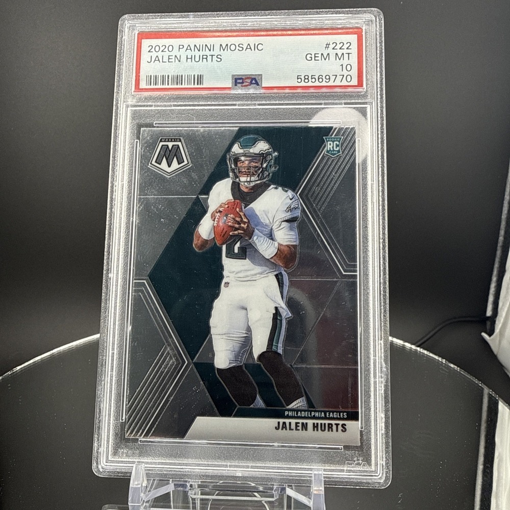2020 Panini Mosaic Jalen Hurts #222 PSA 10‎ GEM MT